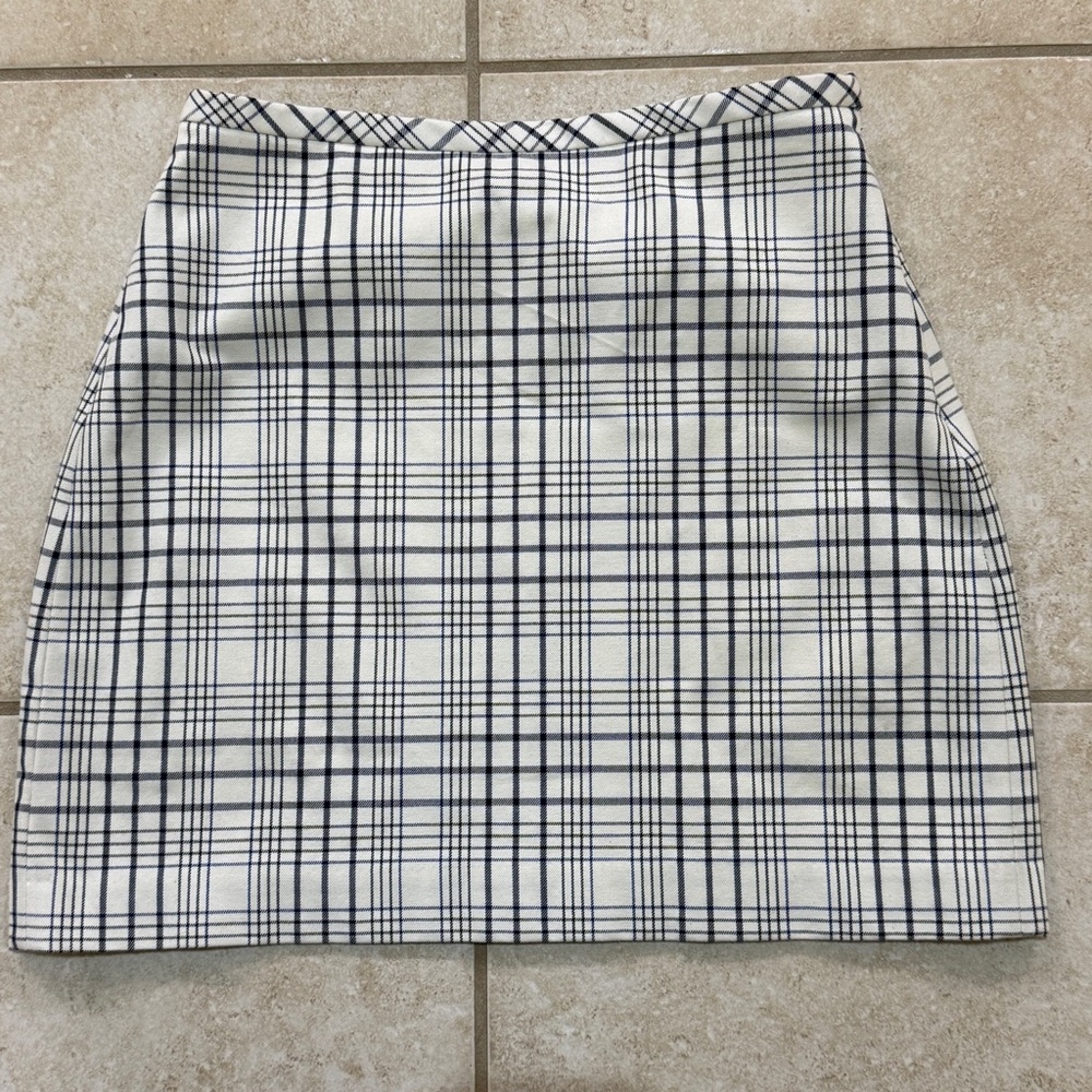 CLUELESS Banana Republic Plaid Check Mini A-Line Skirt